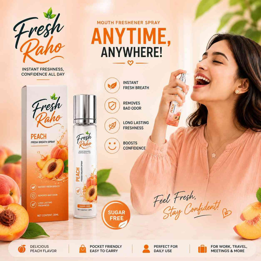 Mouth Freshener Spray (Peach Flavor)